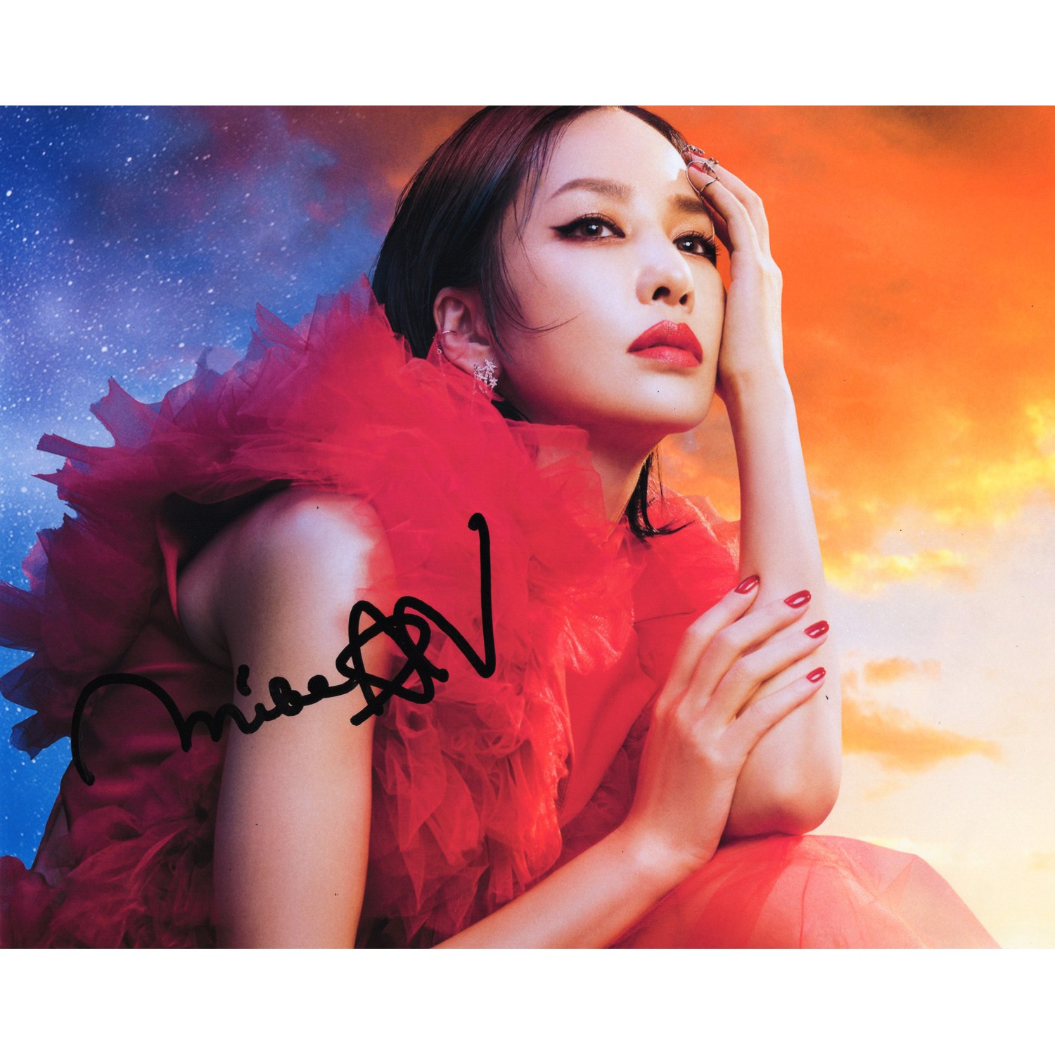 中島美嘉 サイン色紙 ☆全国ホールツアー『MIKA NAKASHIMA FULL COURSE